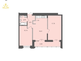 Продается 2-комнатная квартира ЖК Автограф, 64.14 м², 10766946 рублей