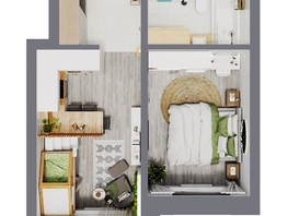 Продается 2-комнатная квартира ЖК Стрижи Сити, блок-секции 6,7, 38.92 м², 9146200 рублей