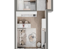 Продается 1-комнатная квартира ЖК Стрижи Сити, блок-секции 6,7, 26.04 м², 6510000 рублей