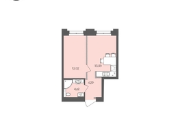 Продается 1-комнатная квартира ЖК Автограф, 36.83  м², 7511751 рублей