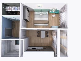 Продается 1-комнатная квартира ЖК Юго-Западный, дом 17, 38.08  м², 5837910 рублей