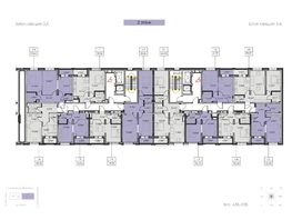 Продается 1-комнатная квартира ЖК Zenith (Зенит), 3 этап, 48.4 м², 6824400 рублей
