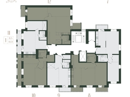 Продается 1-комнатная квартира ЖК Новые кварталы, дом 1, 43.8  м², 5138000 рублей
