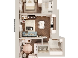 Продается 3-комнатная квартира ЖК Квартал Стрижи, 3 очередь, дом 1, 68.2  м², 10571000 рублей