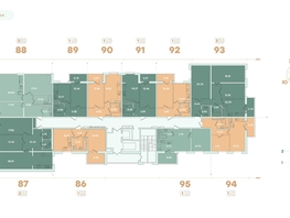 Продается 3-комнатная квартира ЖК Фамилия, дом 1, 87.28  м&sup2;, 13528400 рублей