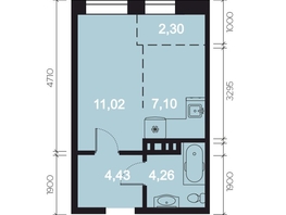 Продается 1-комнатная квартира ЖК RIVERANG (РиверАнг), 29.11  м&sup2;, 8468491 рублей