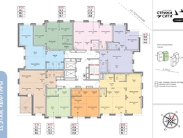 Продается 1-комнатная квартира ЖК Стрижи Сити, блок-секции 6,7, 41.5  м&sup2;, 9337500 рублей