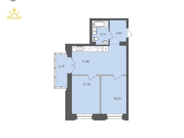 Продается 1-комнатная квартира ЖК Автограф, 51.15  м&sup2;, 9391666 рублей