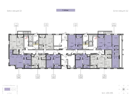 Продается 1-комнатная квартира ЖК Зенит, 3 этап, 45.55  м&sup2;, 7060250 рублей