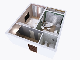 Продается 1-комнатная квартира ЖК Юго-Западный, дом 17, 38.26  м&sup2;, 6248420 рублей