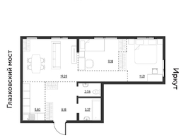 Продается 3-комнатная квартира ЖК Затон, блок-секция 3, 59.11  м&sup2;, 7944384 рублей