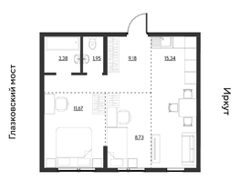 Продается 2-комнатная квартира ЖК Затон, блок-секция 3, 50.25  м&sup2;, 7914375 рублей