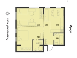 Продается 3-комнатная квартира ЖК Затон, блок-секция 2, 61.5  м&sup2;, 8683800 рублей