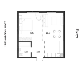 Продается 2-комнатная квартира ЖК Затон, блок-секция 3, 44.55  м&sup2;, 6949800 рублей