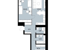Продается 2-комнатная квартира ЖК ВЕКТОР премиум-квартал, дом 1, 79.38  м&sup2;, 22978000 рублей