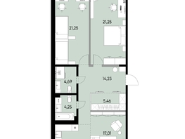 Продается 3-комнатная квартира ЖК ВЕКТОР премиум-квартал, дом 2, 101.46  м&sup2;, 28793000 рублей