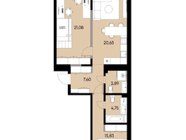 Продается 2-комнатная квартира ЖК ВЕКТОР премиум-квартал, дом 2, 73.8  м&sup2;, 21518000 рублей