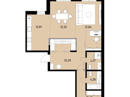 Продается 3-комнатная квартира ЖК ВЕКТОР премиум-квартал, дом 2, 91.93  м&sup2;, 25448000 рублей