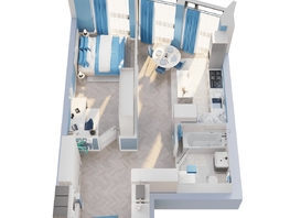 Продается 1-комнатная квартира ЖК Звезды, дом 2, 51.67  м&sup2;, 15273000 рублей