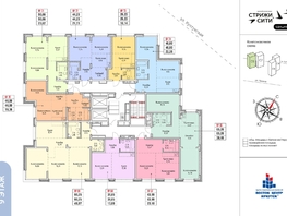Продается 2-комнатная квартира ЖК Стрижи Сити, блок-секции 6,7, 46.9  м&sup2;,  рублей