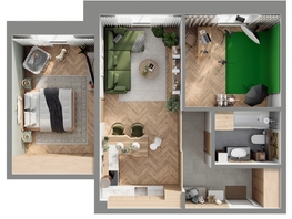 Продается 3-комнатная квартира ЖК Стрижи Сити, блок-секции 6,7, 59.93  м&sup2;, 11386700 рублей