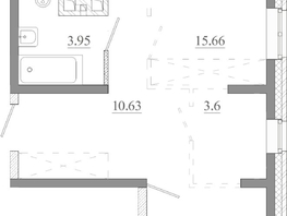 Продается 2-комнатная квартира ЖК Мега, дом 5, 63.76  м&sup2;, 7013600 рублей