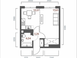 Продается 1-комнатная квартира ЖК Салют, 35.5  м&sup2;, 7419500 рублей