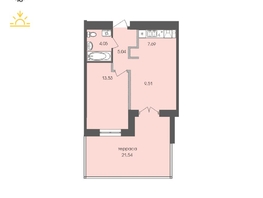 Продается 1-комнатная квартира ЖК Автограф, 61.41  м&sup2;, 10100451 рублей