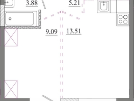 Продается 1-комнатная квартира ЖК Первый Ленинский квартал, Дом 6, 35.09  м&sup2;, 4947690 рублей