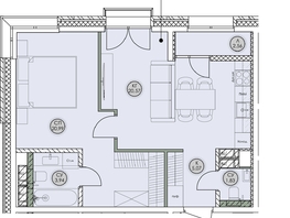 Продается 2-комнатная квартира ЖК Аквамарин, дом 2, 54.96  м&sup2;, 11816400 рублей