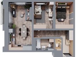 Продается 2-комнатная квартира ЖК Квартал Стрижи, 2 очередь, 69.2  м&sup2;, 11106600 рублей