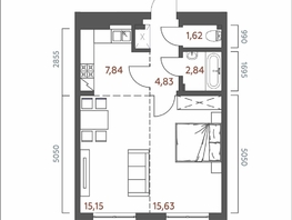 Продается 2-комнатная квартира ЖК Салют, 47.91  м&sup2;, 9438270 рублей