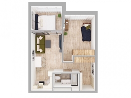 2-комнатная квартира, 52.2 м², 11/15 этаж