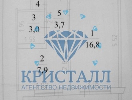 1-комнатная квартира, 32 м², 2/12 этаж