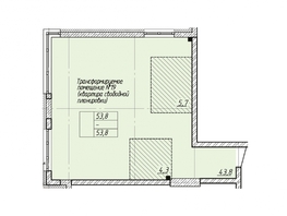 Продается 2-комнатная квартира ПАРКОВЫЙ, дом 1, 53.8 м², 3766000 рублей