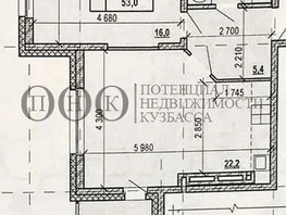 Продается 2-комнатная квартира Комсомольский проезд, 49  м², 6540000 рублей
