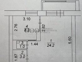 Продается 1-комнатная квартира Комсомольский пр-кт, 36.4  м², 4300000 рублей