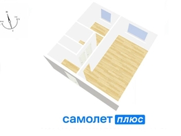 Продается 1-комнатная квартира Строителей б-р, 29.7  м², 3811000 рублей