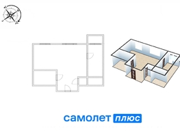 Продается 2-комнатная квартира Ноградская - Васильева тер, 53.4  м², 7200000 рублей