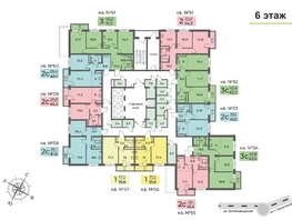 Продается 3-комнатная квартира ЖК Планета, корпус 2, 63.5  м², 9050000 рублей