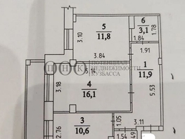 Продается 2-комнатная квартира ЖК Южный, дом Ю-5, 55.8  м², 6500000 рублей