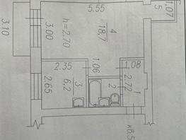 Продается 1-комнатная квартира 32.2  м², 2280000 рублей