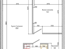 Снять однокомнатную квартиру Солнечный б-р, 53.3 м², 34000 рублей