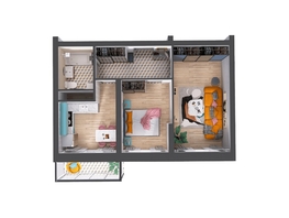 Продается 2-комнатная квартира ЖК Верхний бульвар-2, дом 53 корп 1, 50.3 м², 7499000 рублей