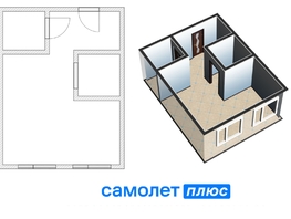 Продается 1-комнатная квартира Рекордная ул, 22.2 м², 1960000 рублей