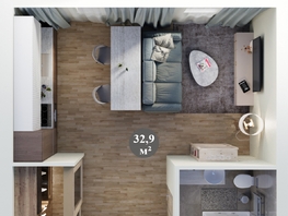 Продается 1-комнатная квартира ЖК Три поколения, дом 11, 32.9  м², 4836300 рублей