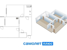 Продается 3-комнатная квартира Юрия Двужильного ул, 65.5  м², 6990000 рублей