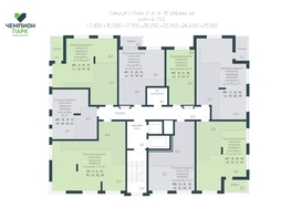 Продается 2-комнатная квартира ЖК Чемпион-парк, дом 2, 38.3  м&sup2;, 7315300 рублей