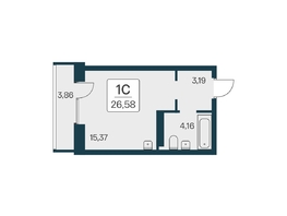 Продается Студия ЖК Квартал на Игарской, дом 2 мон, 26.58 м², 4650000 рублей