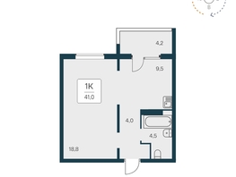 Продается 1-комнатная квартира ЖК Квартал на Игарской, дом 1, 40.7 м², 6500000 рублей